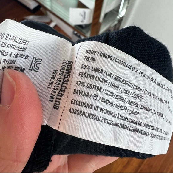 Abercrombie & Fitch Cropped Linen Blend Pants Size S Petite / Short - Picture 9 of 9